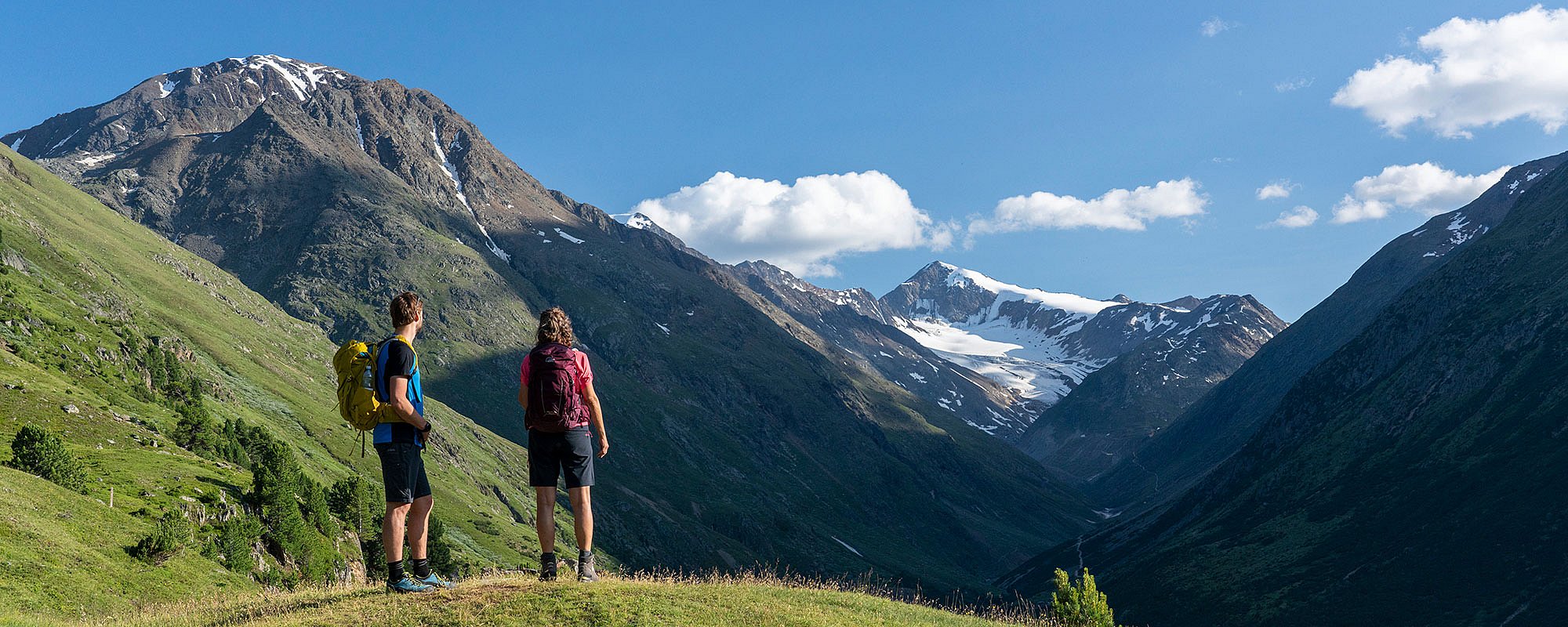 Hiking in summer in Vent